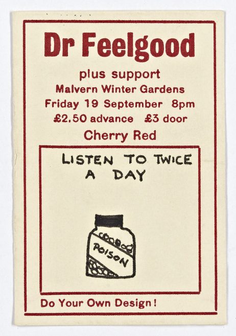 Ticket for Dr Feelgood at Malvern Winter Gardens, 19 September 1980