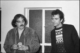 Dave Greenfield and Hugh Cornwell of The Stranglers at Malvern Winter Gardens, 6 October 1977 | David Corio